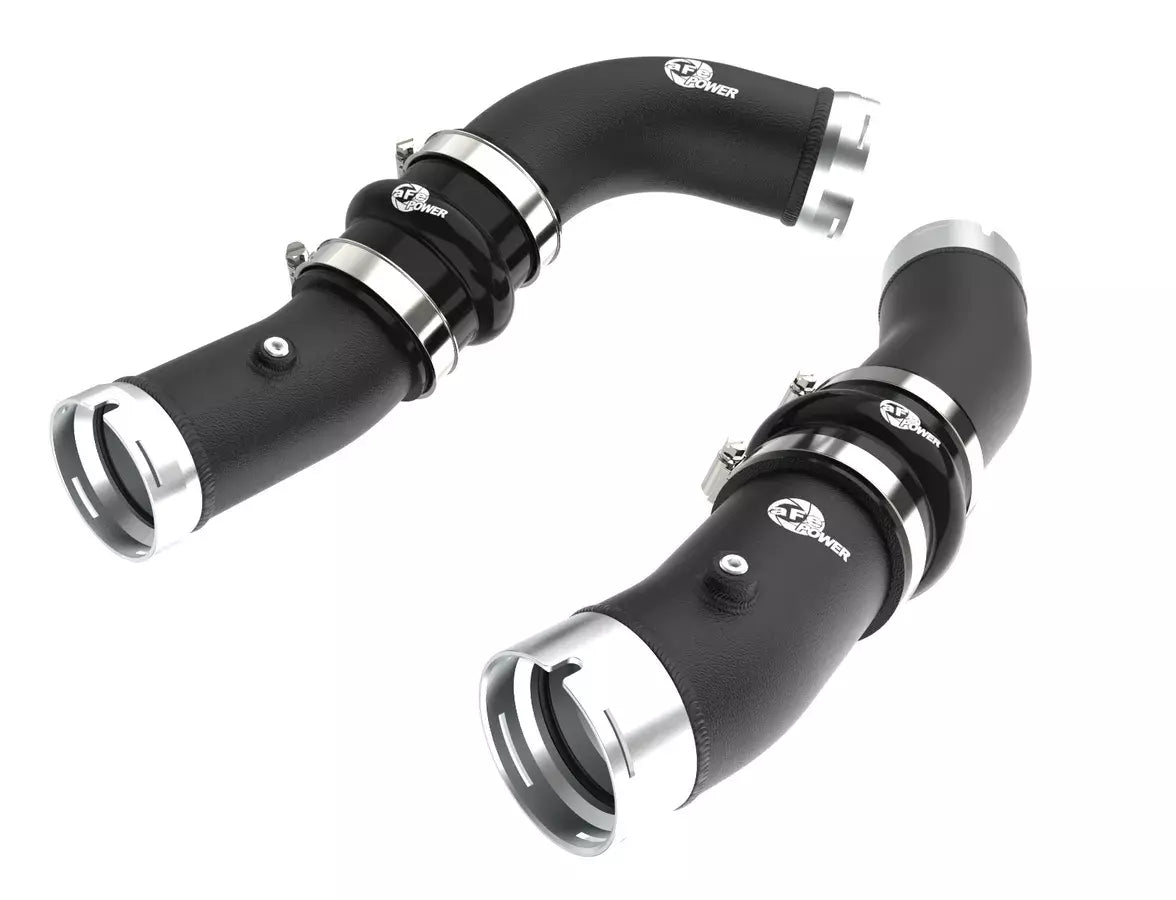 Afe Power Intercooler Pipe - BladeRunner - Aluminum - Black Powder Coat - Turbocharger to Intercooler - Toyota
