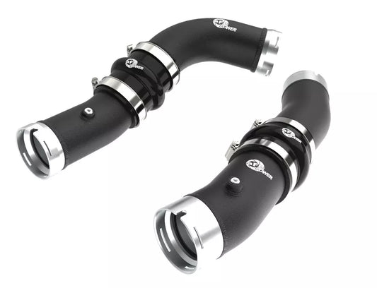 Afe Power Intercooler Pipe - BladeRunner - Aluminum - Black Powder Coat - Turbocharger to Intercooler - Toyota
