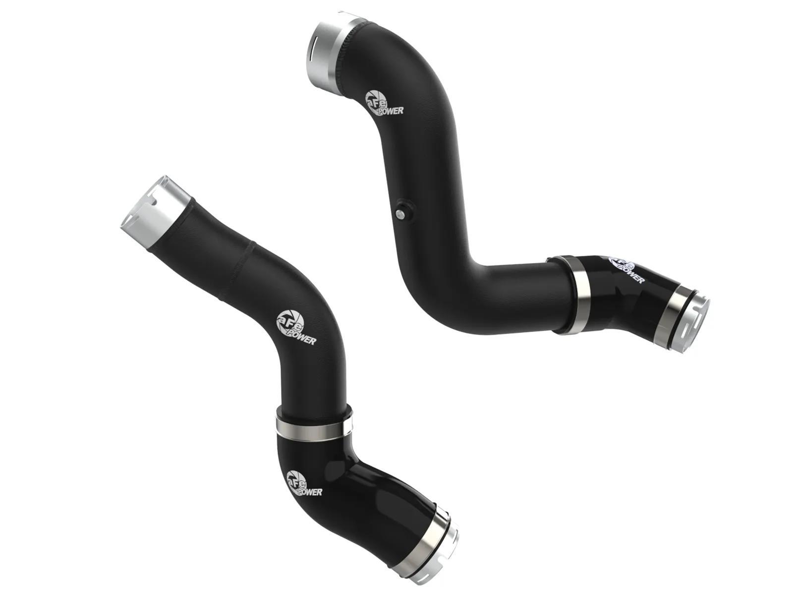 Afe Power Intercooler Pipe - BladeRunner - Aluminum - Black Powder Coat - Turbocharger to Intercooler - GM TurboMax -