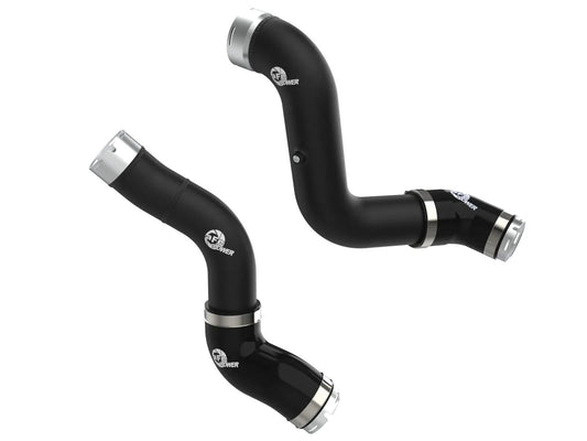 Afe Power Intercooler Pipe - BladeRunner - Aluminum - Black Powder Coat - Turbocharger to Intercooler - GM TurboMax -