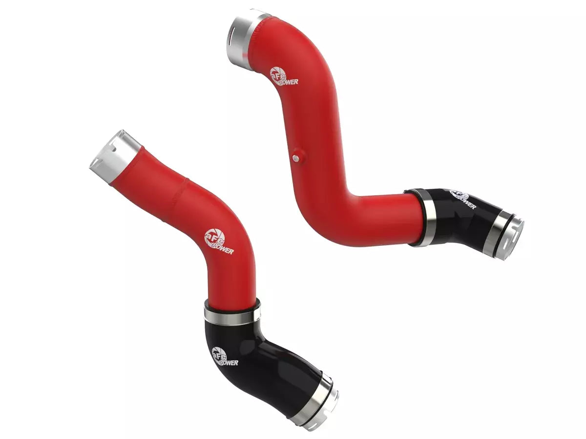 Afe Power Intercooler Pipe - BladeRunner - Aluminum - Red Powder Coat - Turbocharger to Intercooler - GM TurboMax - GM