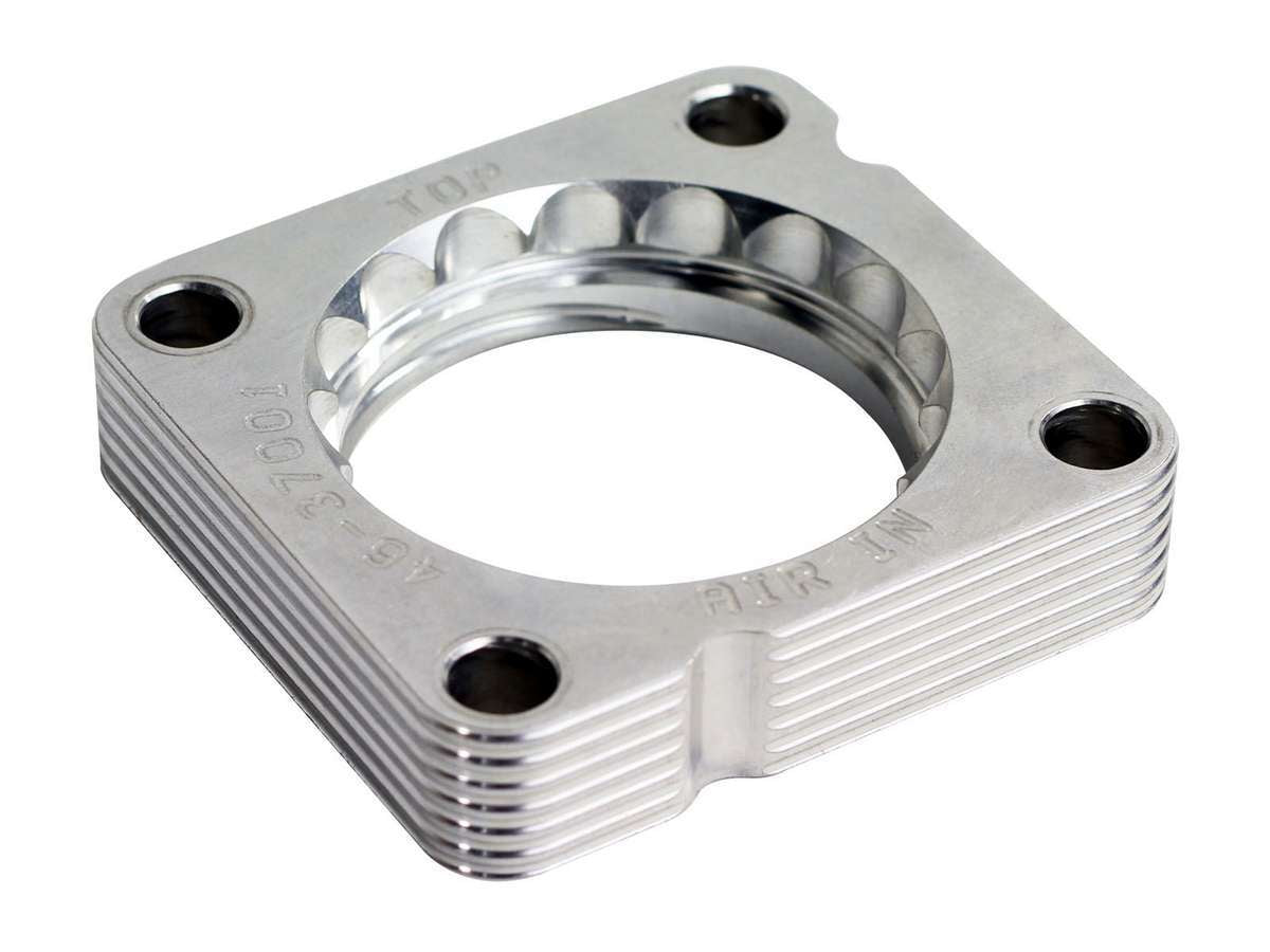 Afe Power Throttle Body Spacer - Silver Bullet - 1 in Thick - Gasket / Hardware - Aluminum - Polished - Honda