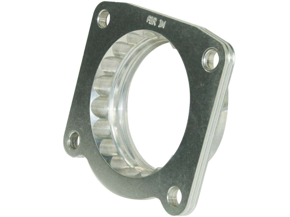 Afe Power Throttle Body Spacer - Silver Bullet - 1 in Thick - Gasket / Hardware - Aluminum - Polished - Toyota