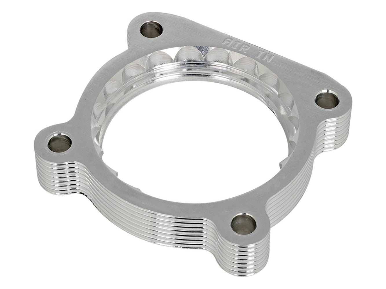 Afe Power Throttle Body Spacer - Silver Bullet - 1 in Thick - Gasket / Hardware - Aluminum - Polished - Toyota Midsize