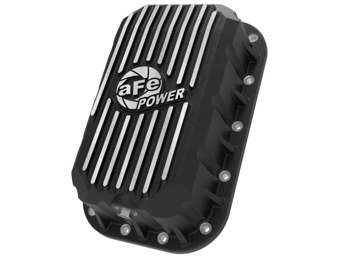 Afe Power Engine Oil Pan - Street Series - Full Sump - 6.5 qt - 3.14 in Deep - Finned - Aluminum - Black Powder Coat -