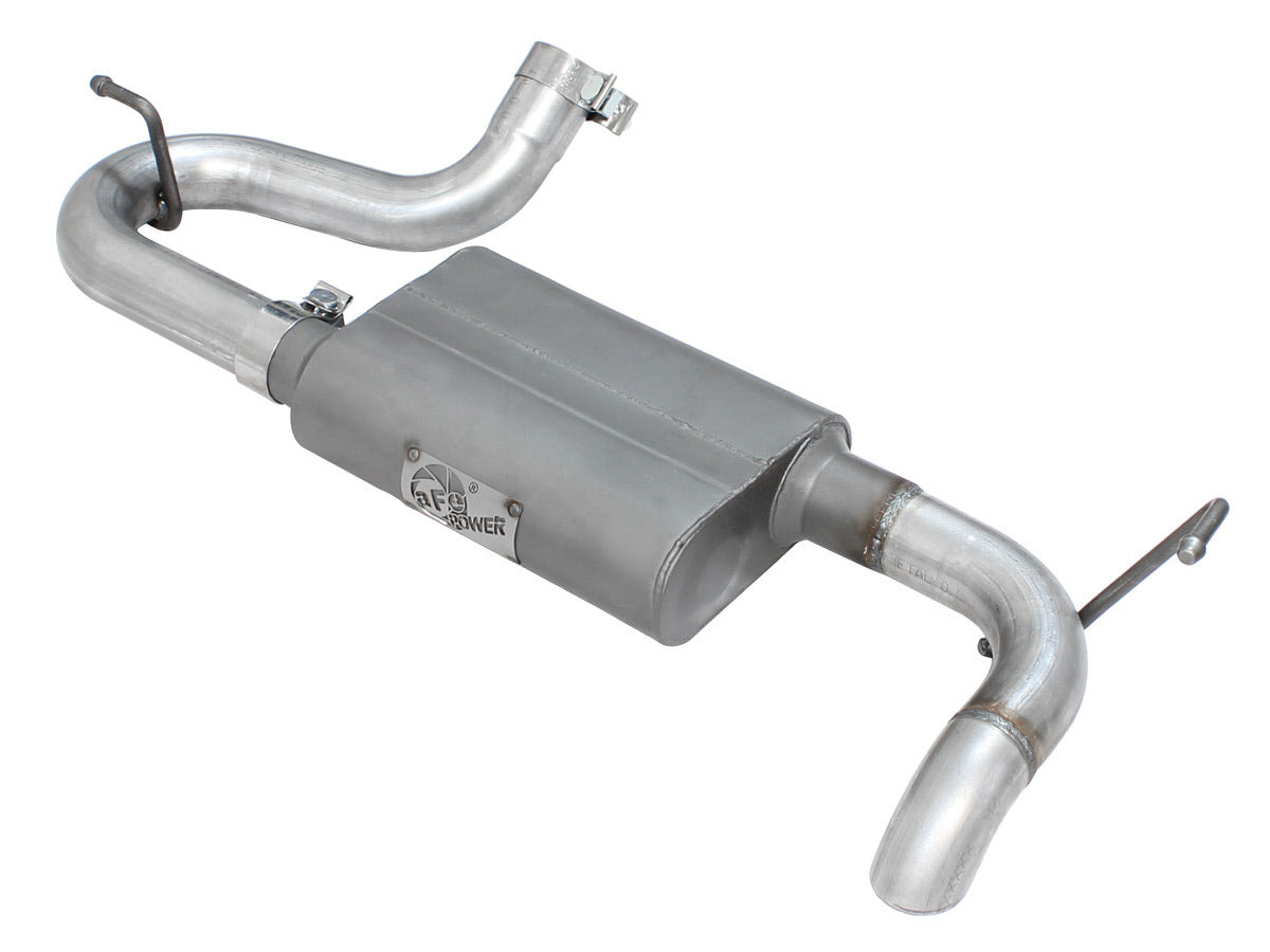 Afe Power Exhaust System - Scorpion - Axle-Back - 2.5 in Diameter - Single Rear Exit - 2.5 in Turn Down Tip - Steel -