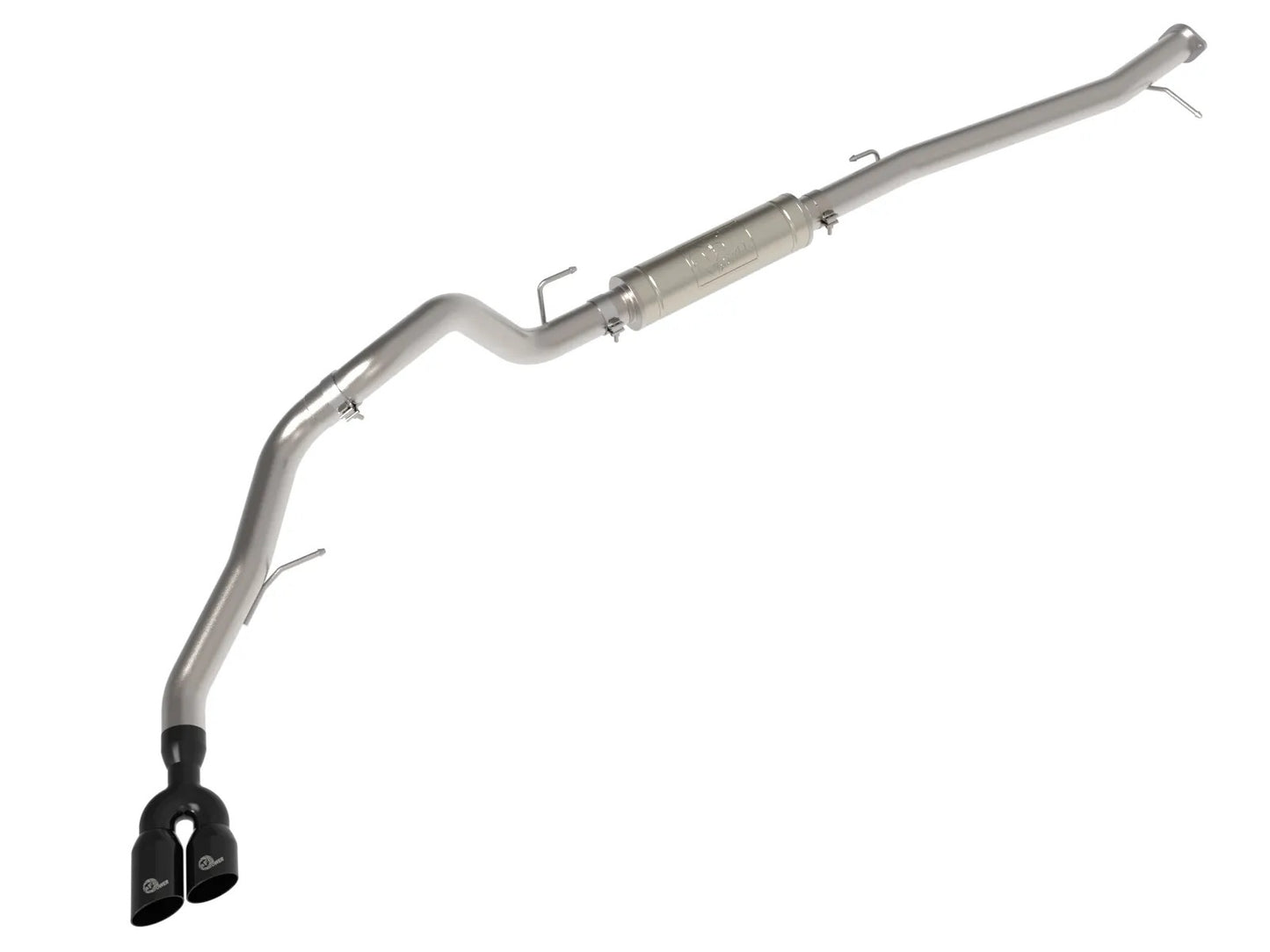 Afe Power Exhaust System - Vulcan Series - Cat-Back - 3 in Diameter - Single Rear Exit - Dual Tips - Stainless - Ford
