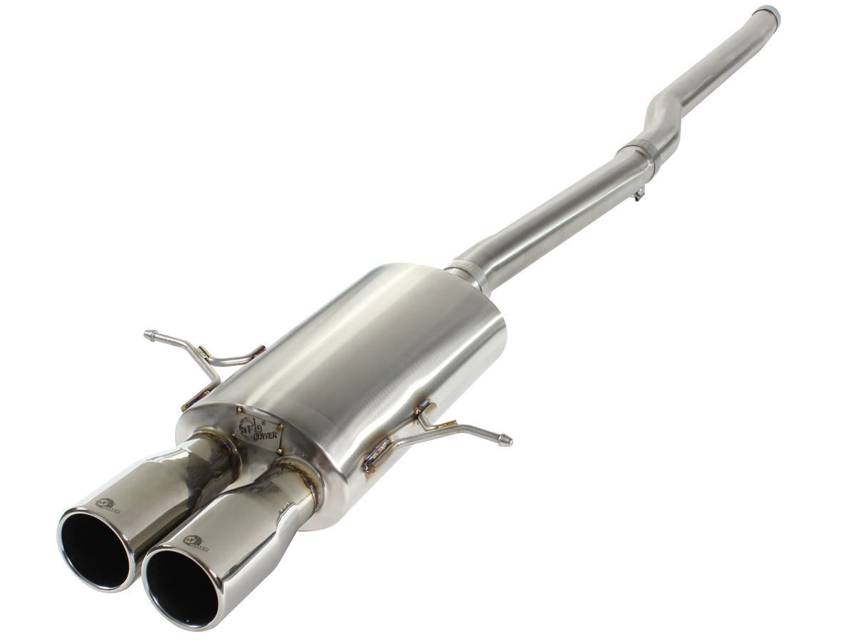 Afe Power Exhaust System - MACH Force-Xp - Cat-Back - 2.5 in - 3.5 in Polished Tips - Stainless - MINI Cooper 2007-15