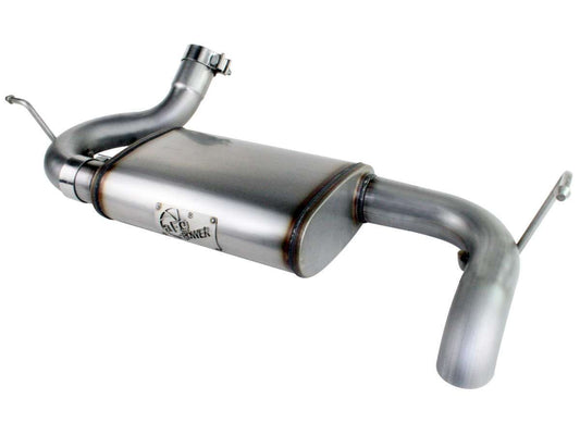 Afe Power Exhaust System - MACH Force-Xp - Axle-Back - 2.5 in Diameter - Hi-Tuck Tip - Stainless - Natural - Jeep