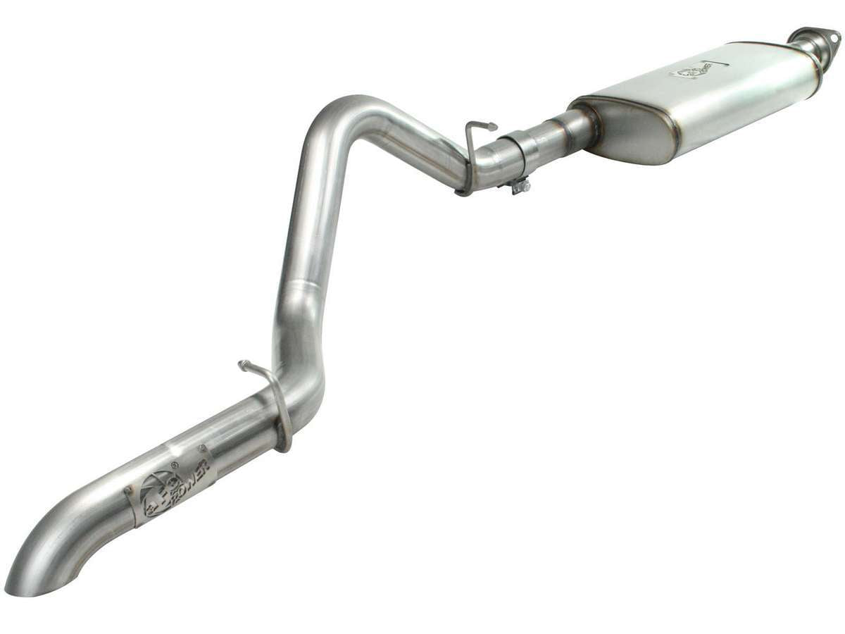 Afe Power Exhaust System - MACH Force-Xp - Cat-Back - Single Rear Exit - 2.5 in Diameter - 2.5 in Stainless Tip -