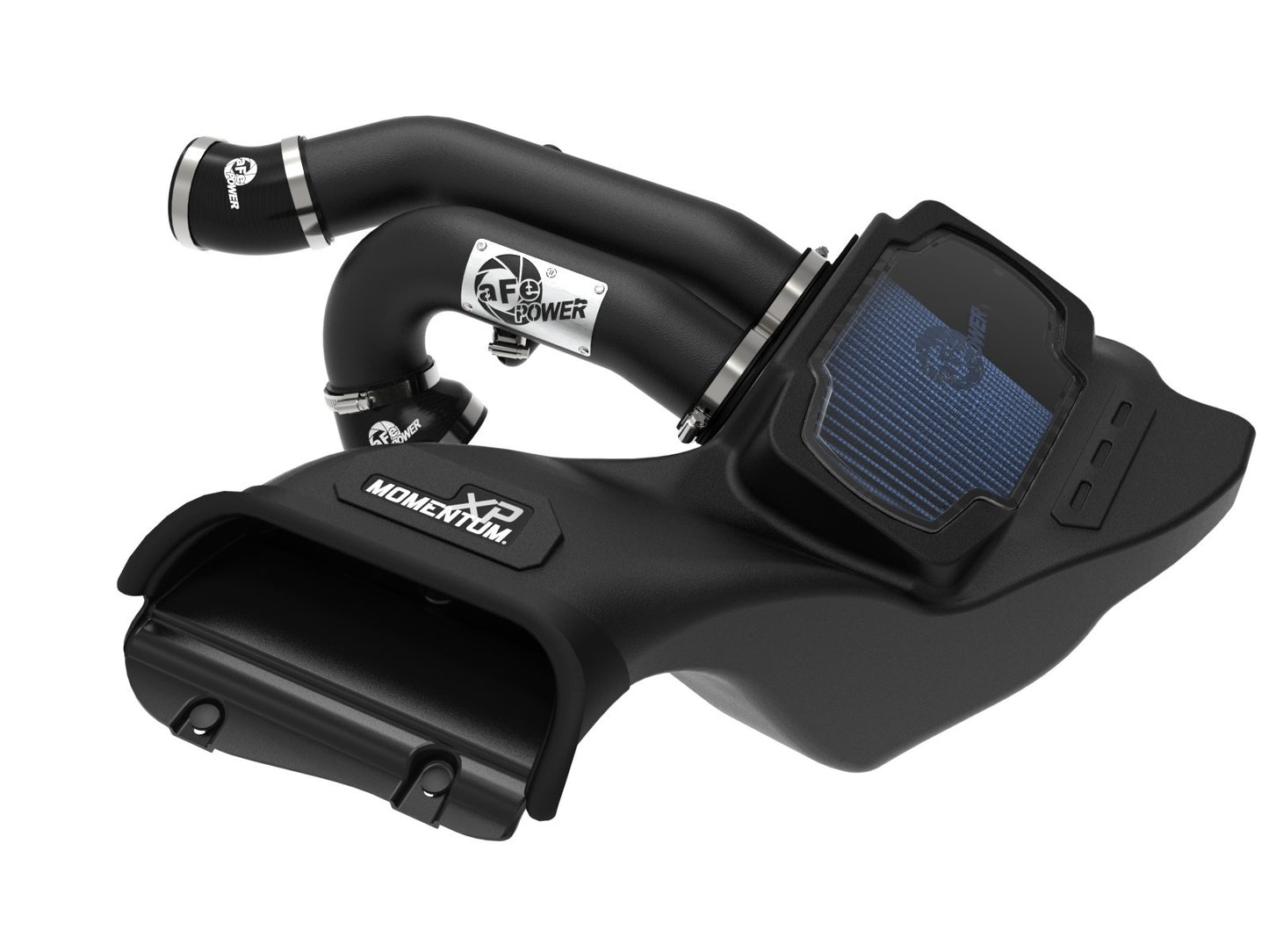 Afe Power Air Induction System - Momentum XP - Reusable Oiled Filter - Aluminum - Black Powder Coat - Ford EcoBoost V6