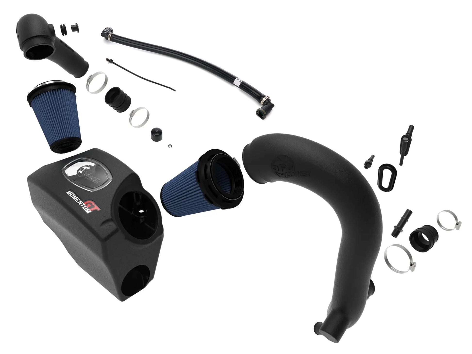 Afe Power Air Induction System - Momentum GT - Reusable - Oiled Filter - Plastic - Black - Ford EcoBoost V6 - Ford