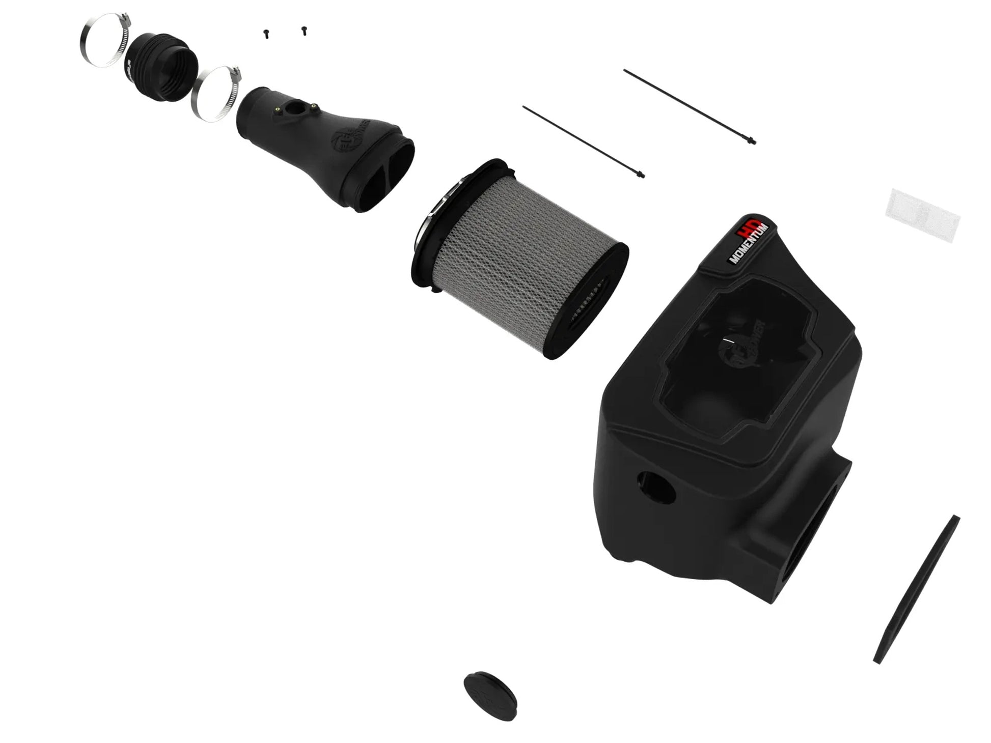 Afe Power Air Induction System - Momentum HD - Reusable Dry Filter - Plastic - Black - Toyota V6 - Toyota Land Cruiser