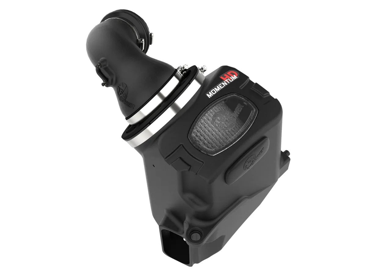 Afe Power Air Induction System - Momentum HD - Reusable Dry Filter - Plastic - Black - Duramax I6 - GM Fullsize SUV /