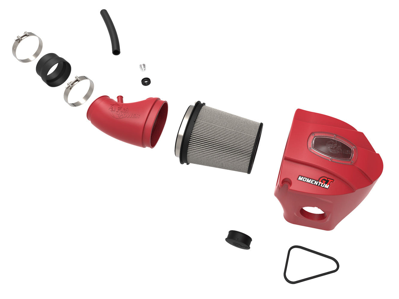 Afe Power Air Induction System - Momentum GT - Reusable Dry Filter - Plastic - Red - Mopar Gen III Hemi - Dodge