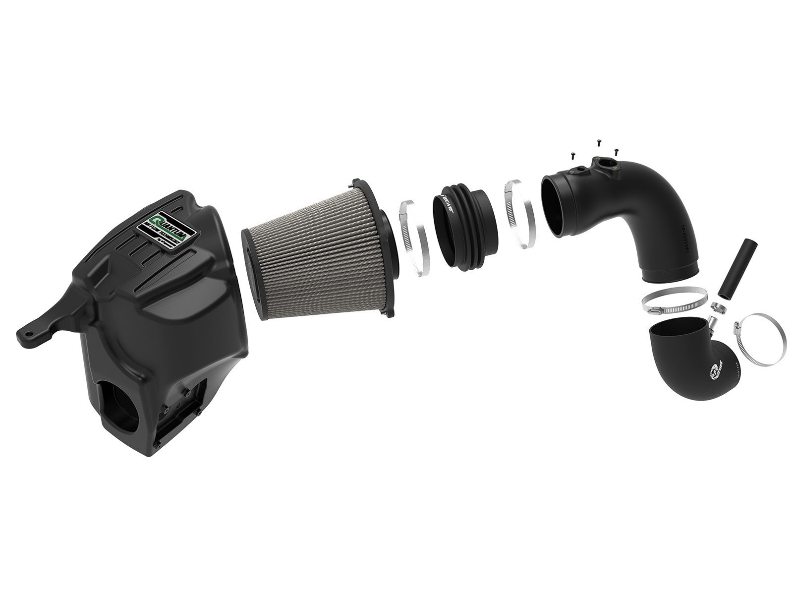 Afe Power Air Induction System - Quantum - Reusable Dry Filter - Plastic - Black - Dodge Cummins - Dodge Ram Fullsize