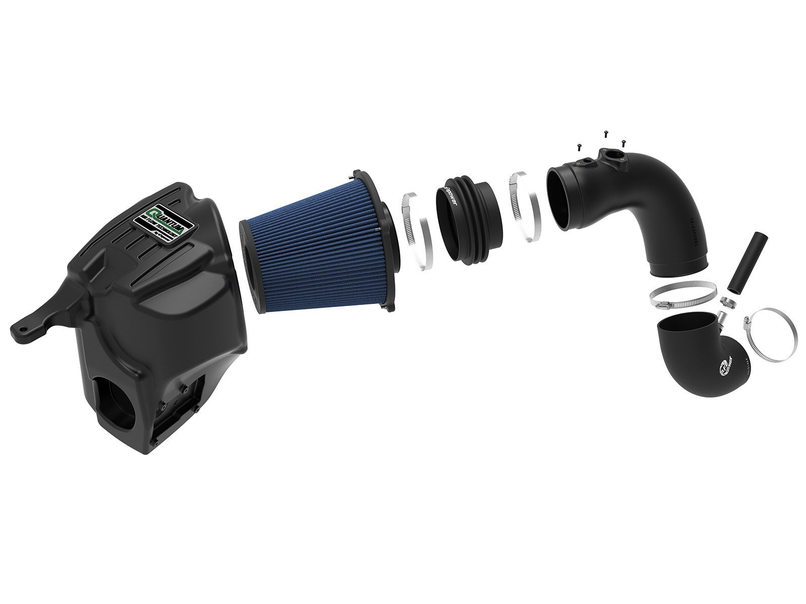 Afe Power Air Induction System - Quantum - Reusable Oiled Filter - Plastic - Black - Dodge Cummins - Dodge Ram