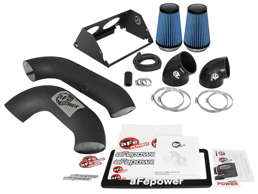 Afe Power Air Induction System - Magnum FORCE Stage-2 ST - Reusable Oiled Filter - Aluminum - Black Powder Coat - Ford
