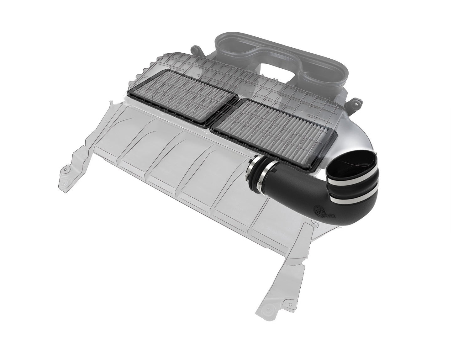 Afe Power Air Induction System - Super Stock - Reusable Dry Filter - Plastic - Black - TRX - Mopar Gen III Hemi -