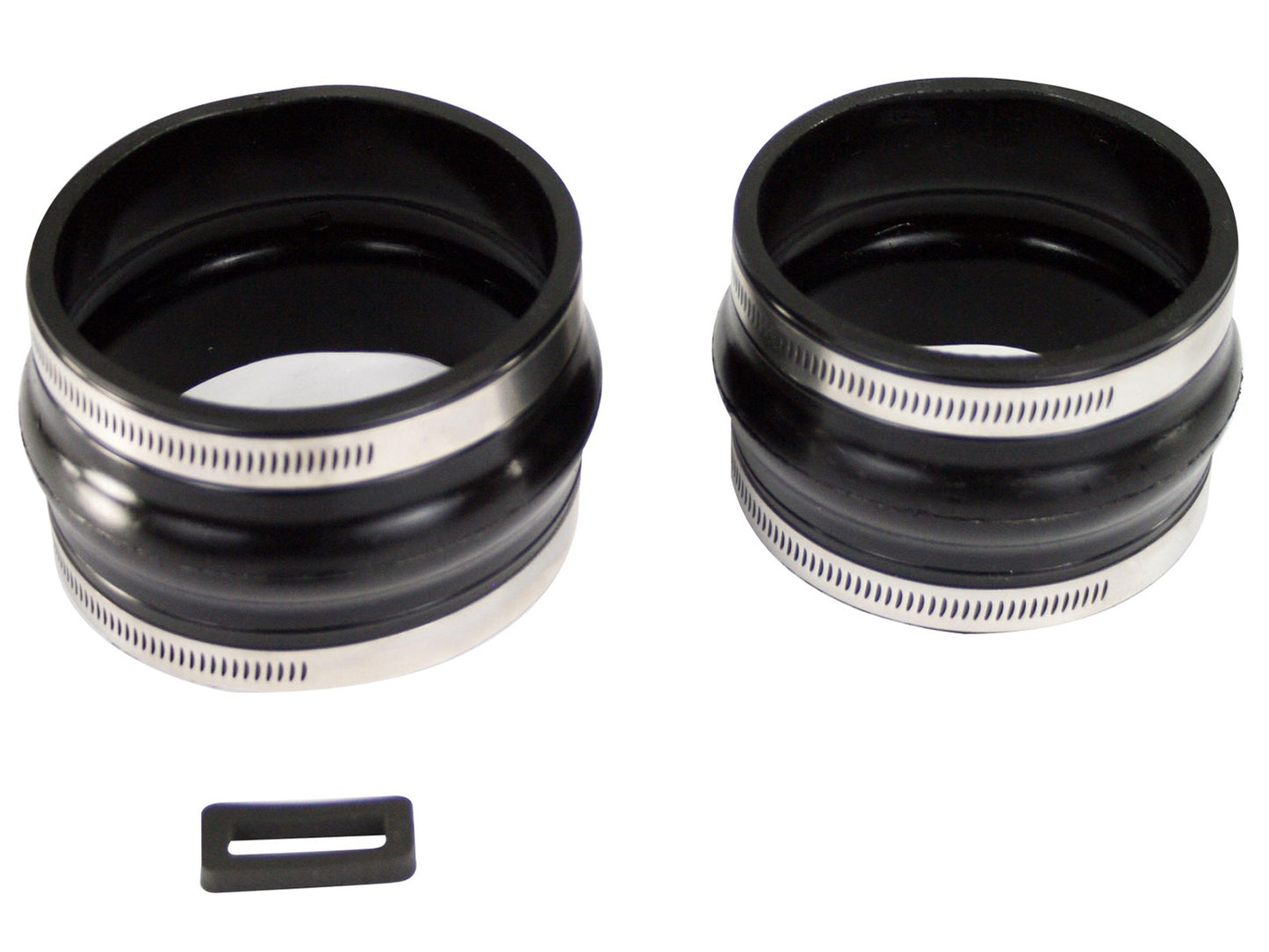 Afe Power Tubing Coupler - 2 Straight - 1 Hump - Hardware Included - 4 mm Thickness - Silicone - Black - AFE Magnum