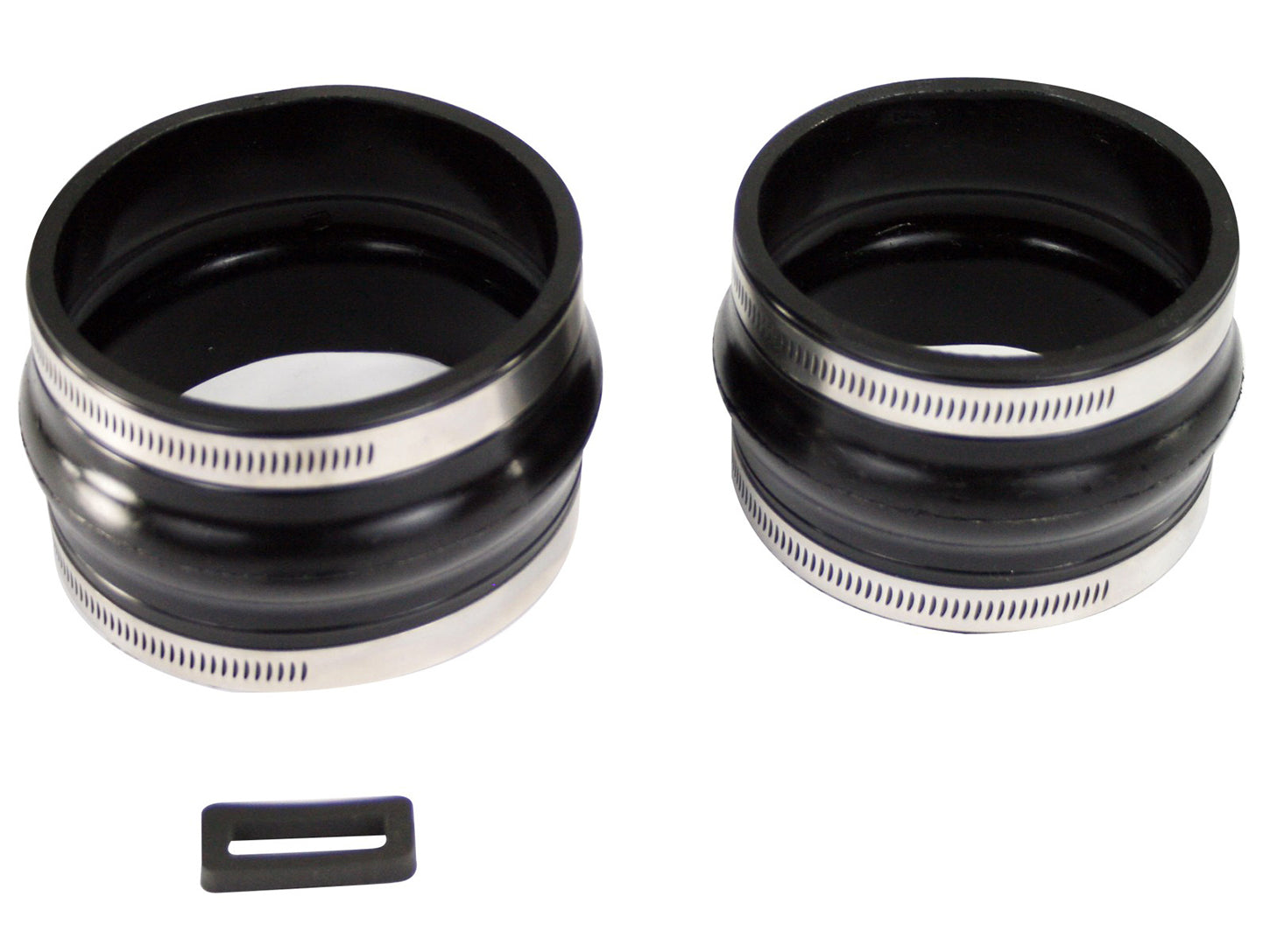 Afe Power Tubing Coupler - 2 Straight - 1 Hump - Hardware Included - 4 mm Thickness - Silicone - Black - AFE Magnum