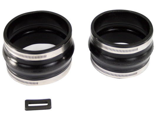 Afe Power Tubing Coupler - 2 Straight - 1 Hump - Hardware Included - 4 mm Thickness - Silicone - Black - AFE Magnum
