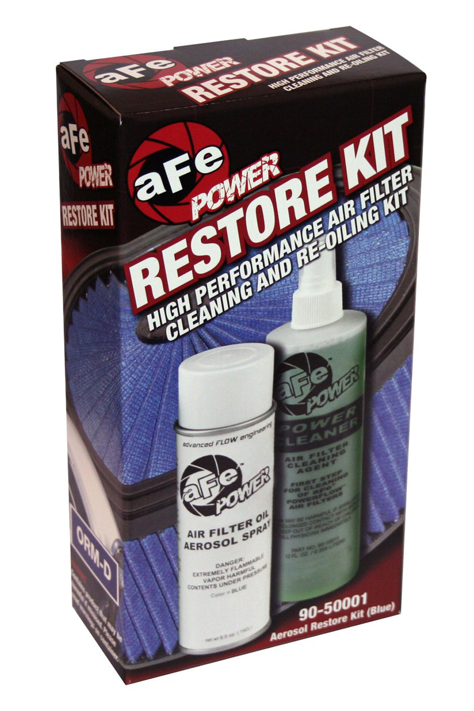 Afe Power Air Filter Service Kit - 12 oz Pump Bottle Cleaner - 5.5 oz Aerosol Oil - Fiber Filter - Kit