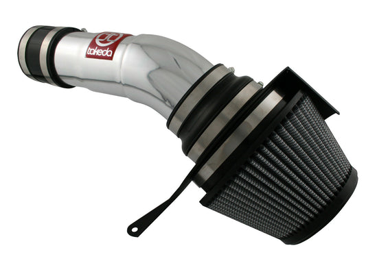 Afe Power Air Induction System - Takeda Stage-2 - Reusable Dry Filter - Aluminum - Polished - Honda V6 - Honda Accord