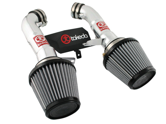 Afe Power Air Induction System - Takeda Stage-2 - Reusable Dry Filter - Aluminum - Polished - Nissan 370Z 2009-20 - Kit