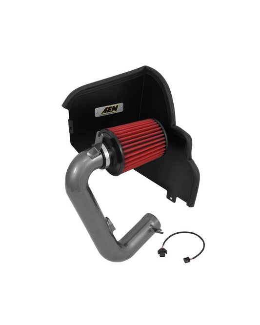 Aem Induction Air Induction System - Dryflow - Reusable Dry Filter - Aluminum - Gray Powder Coat - Subaru WRX 2015-20