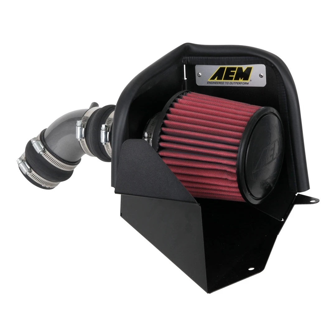 Aem Induction Air Induction System - Dryflow - Reusable Dry Filter - Aluminum - Gray Powder Coat - Kia Forte 2019-24 /