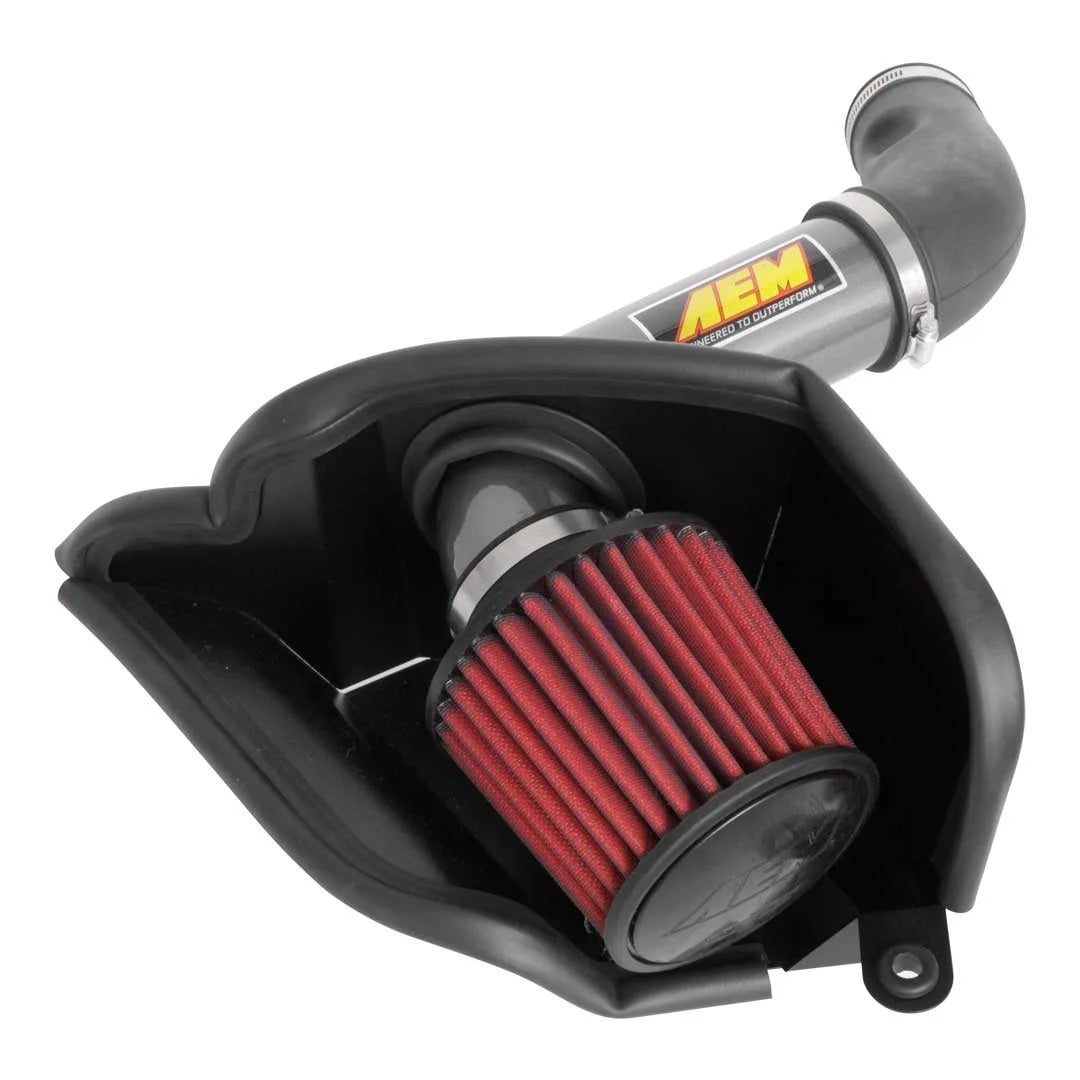 Aem Induction Air Induction System - Dryflow - Reusable Dry Filter - Aluminum - Gray Powder Coat - Volkswagen Jetta
