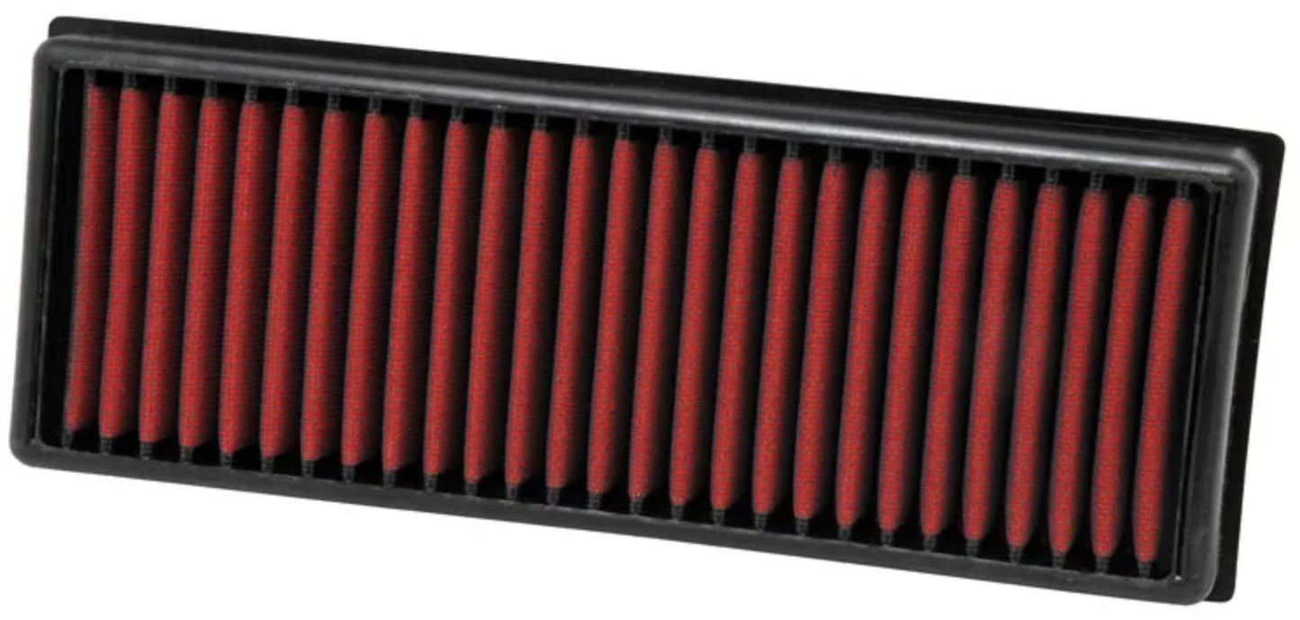 Aem Induction Air Filter Element - Dryflow - Panel - 13-7/8 x 5-7/32 in - 1-3/4 in Tall - Synthetic - Red - Mercedes -
