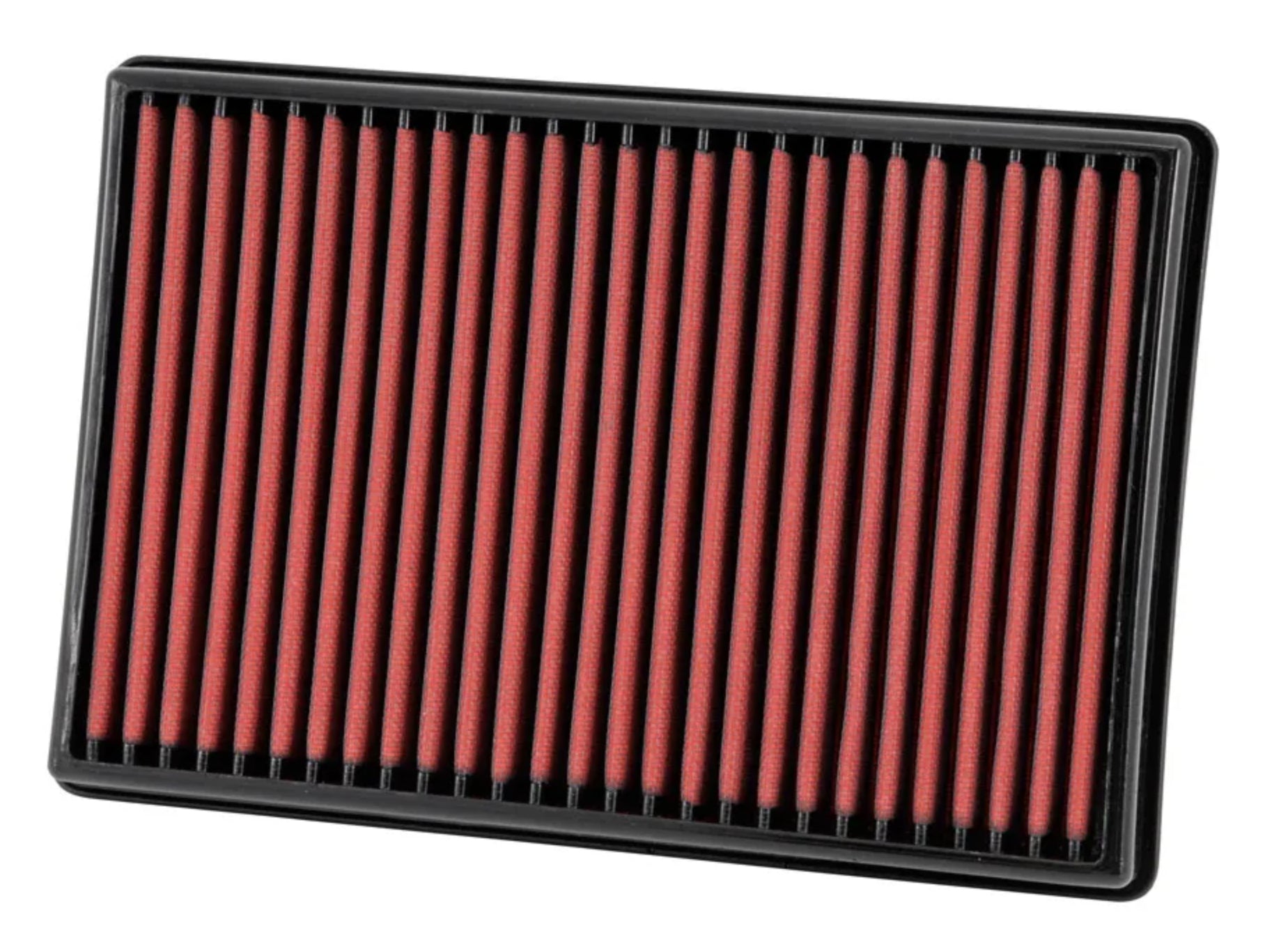 Aem Induction Air Filter Element - Dryflow - Panel - 13-13/16 x 9-3/8 in - 1-5/8 in Tall - Synthetic - Red - Dodge Ram