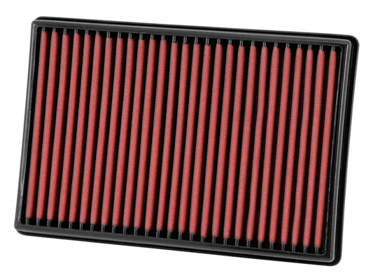 Aem Induction Air Filter Element - Dryflow - Panel - 13-13/16 x 9-3/8 in - 1-5/8 in Tall - Synthetic - Red - Dodge Ram