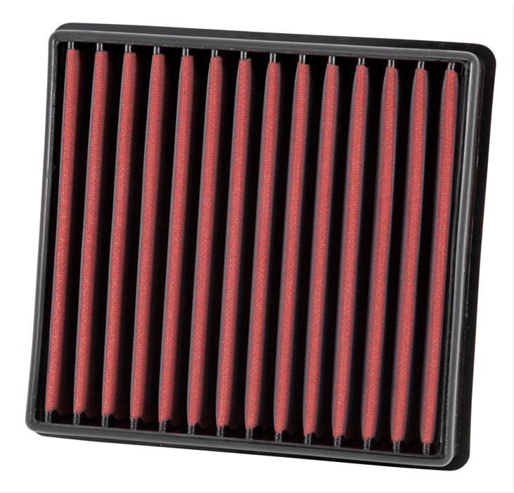Aem Induction Air Filter Element - Dryflow - Panel - 10-1/2 x 9-7/8 in - 2-3/16 in Tall - Synthetic - Red - Ford