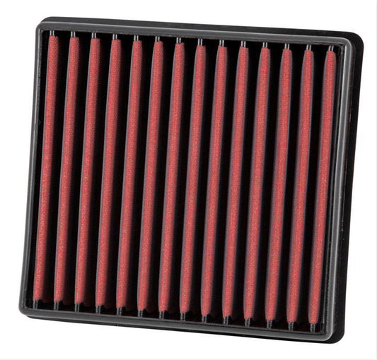 Aem Induction Air Filter Element - Dryflow - Panel - 10-1/2 x 9-7/8 in - 2-3/16 in Tall - Synthetic - Red - Ford