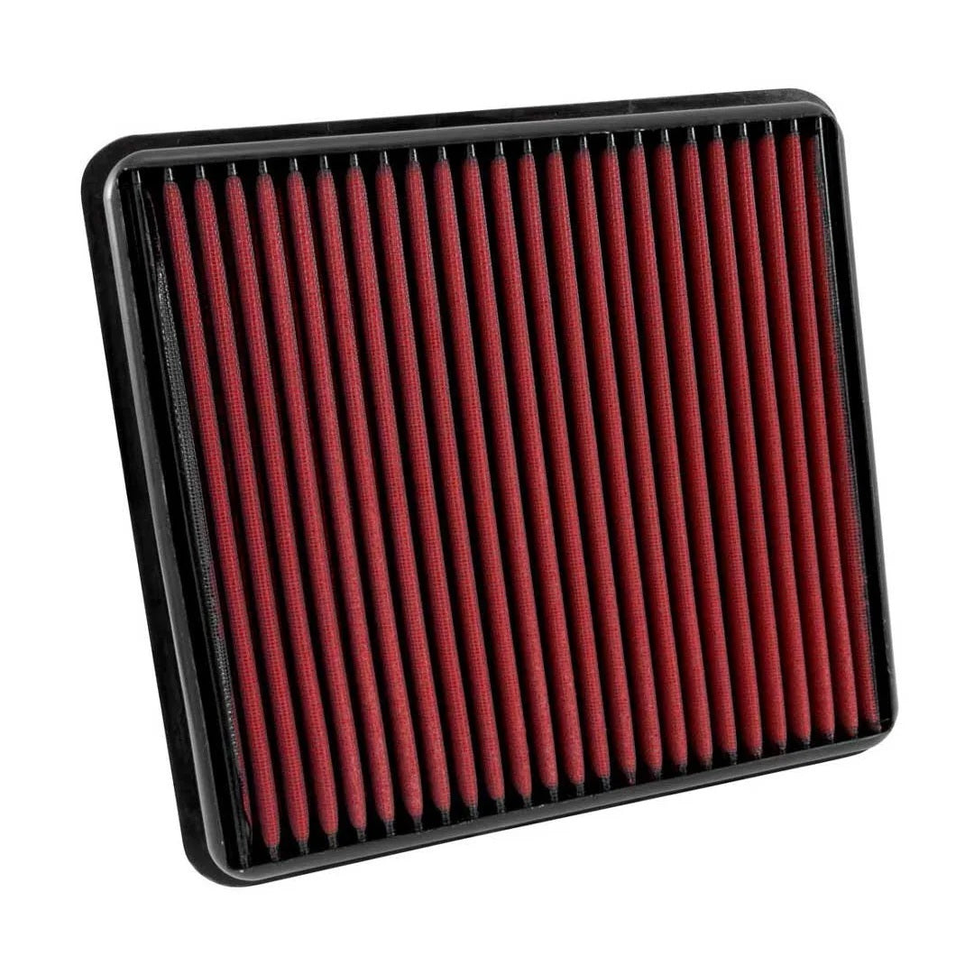 Aem Induction Air Filter Element - DryFlow - Panel - 12.75 x 12 in - 1.5 in Tall - Synthetic - Red - Toyota Fullsize