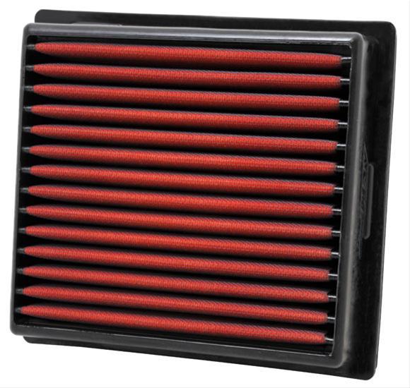 Aem Induction Air Filter Element - Dryflow - Panel - 9-5/8 x 8-7/8 in - 2-3/8 in Tall - Synthetic - Red - Dodge