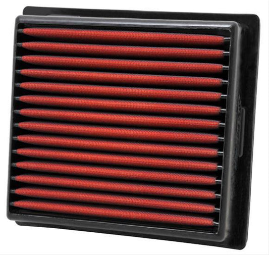 Aem Induction Air Filter Element - Dryflow - Panel - 9-5/8 x 8-7/8 in - 2-3/8 in Tall - Synthetic - Red - Dodge