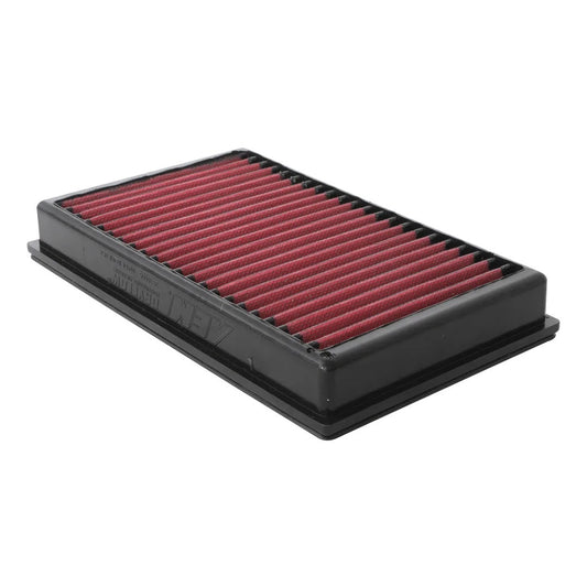 Aem Induction Air Filter Element - DryFlow - Panel - 11.406 x 7 in - 1.5 in Tall - Synthetic - Red - Various Audi /