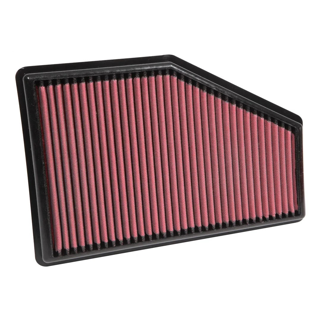 Aem Induction Air Filter Element - DryFlow - Panel - 13.688 in x 9.063 in - 1 in Tall - Synthetic - Red - Various GM /