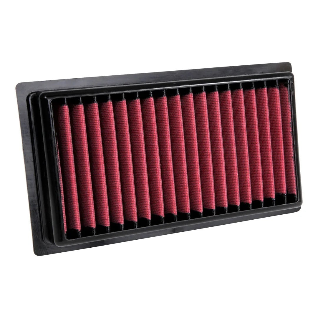Aem Induction Air Filter Element - DryFlow - Panel - 10.625 in x 5.938 in - 1.563 in Tall - Synthetic - Red - Subaru