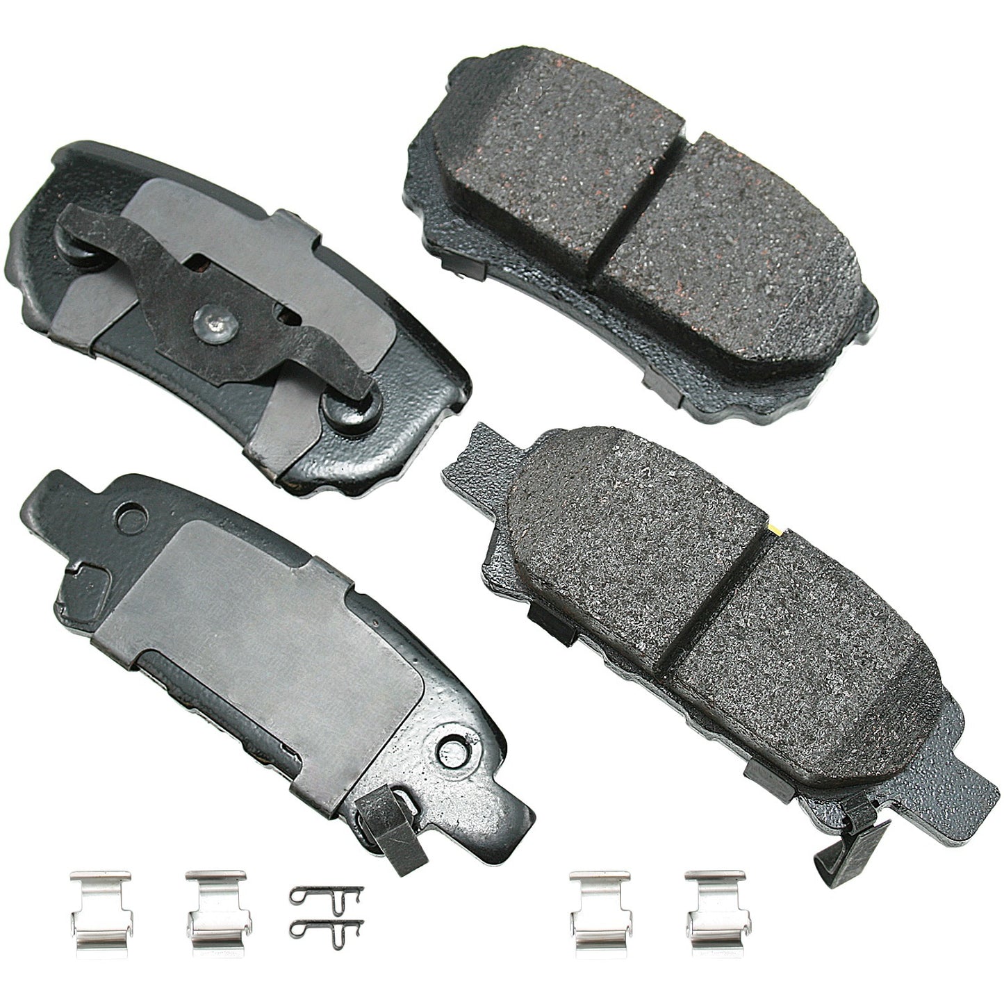 Akebono Brake Corporation Brake Pads - ProAct Ultra-Premium - Rear - Various Mopar Applications - Set of 4