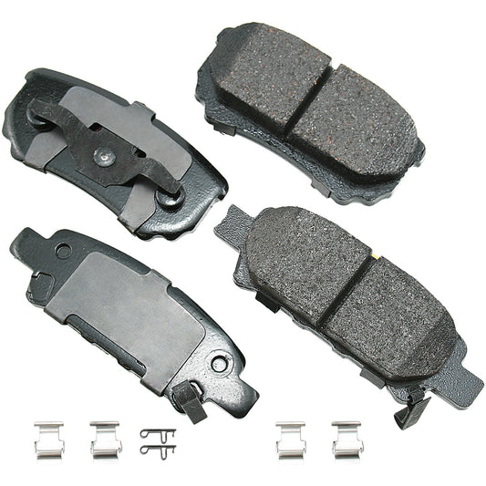 Akebono Brake Corporation Brake Pads - ProAct Ultra-Premium - Rear - Various Mopar Applications - Set of 4