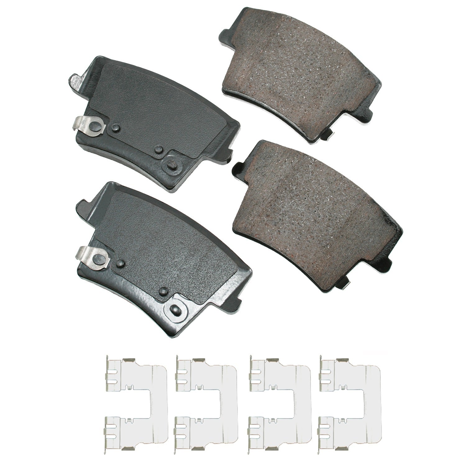 Akebono Brake Corporation Brake Pads - ProAct Ultra-Premium - Rear - 17 mm Thick - Dodge Challenger 2009-23 / Charger