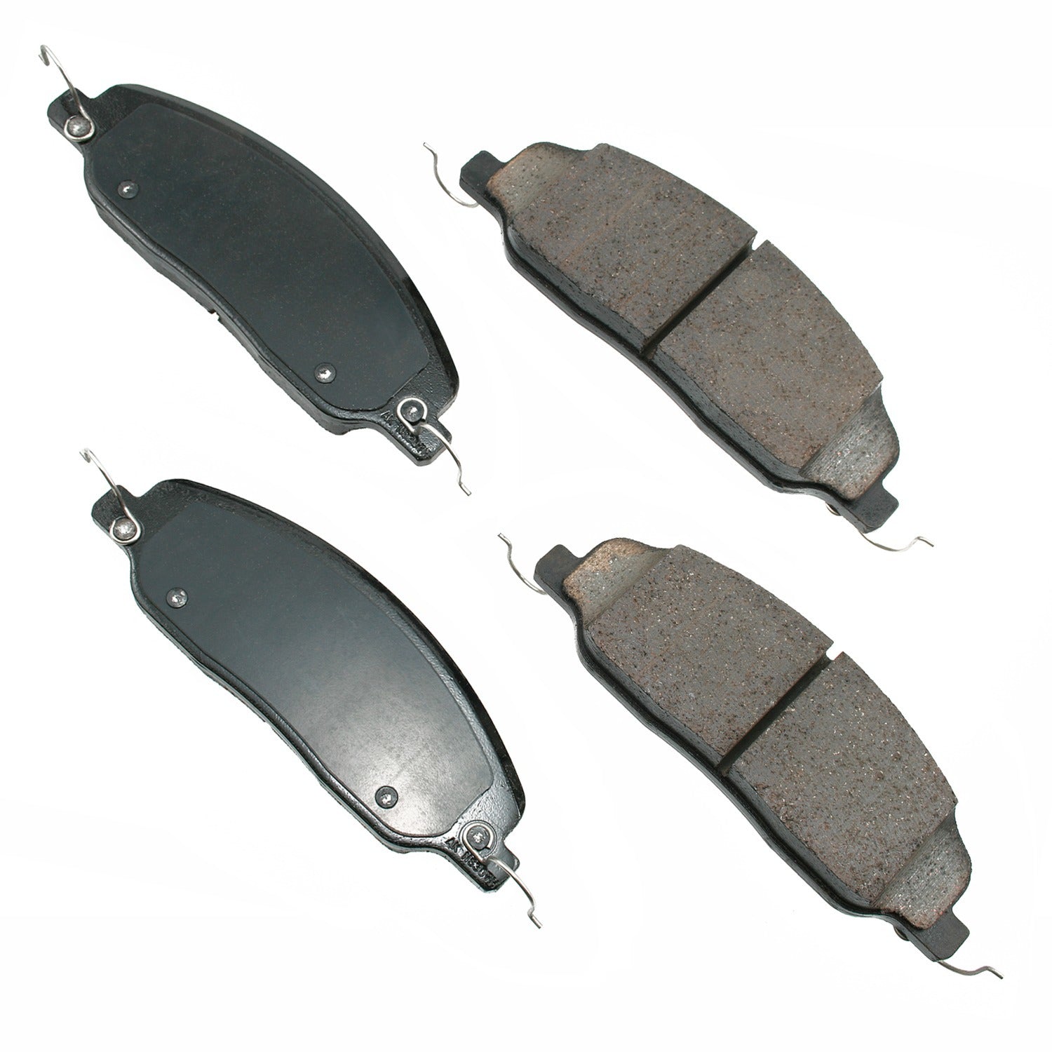 Akebono Brake Corporation Brake Pads - ProAct Ultra-Premium - Front - 17 mm Thick - Ford 2005-2014 - Set of 4