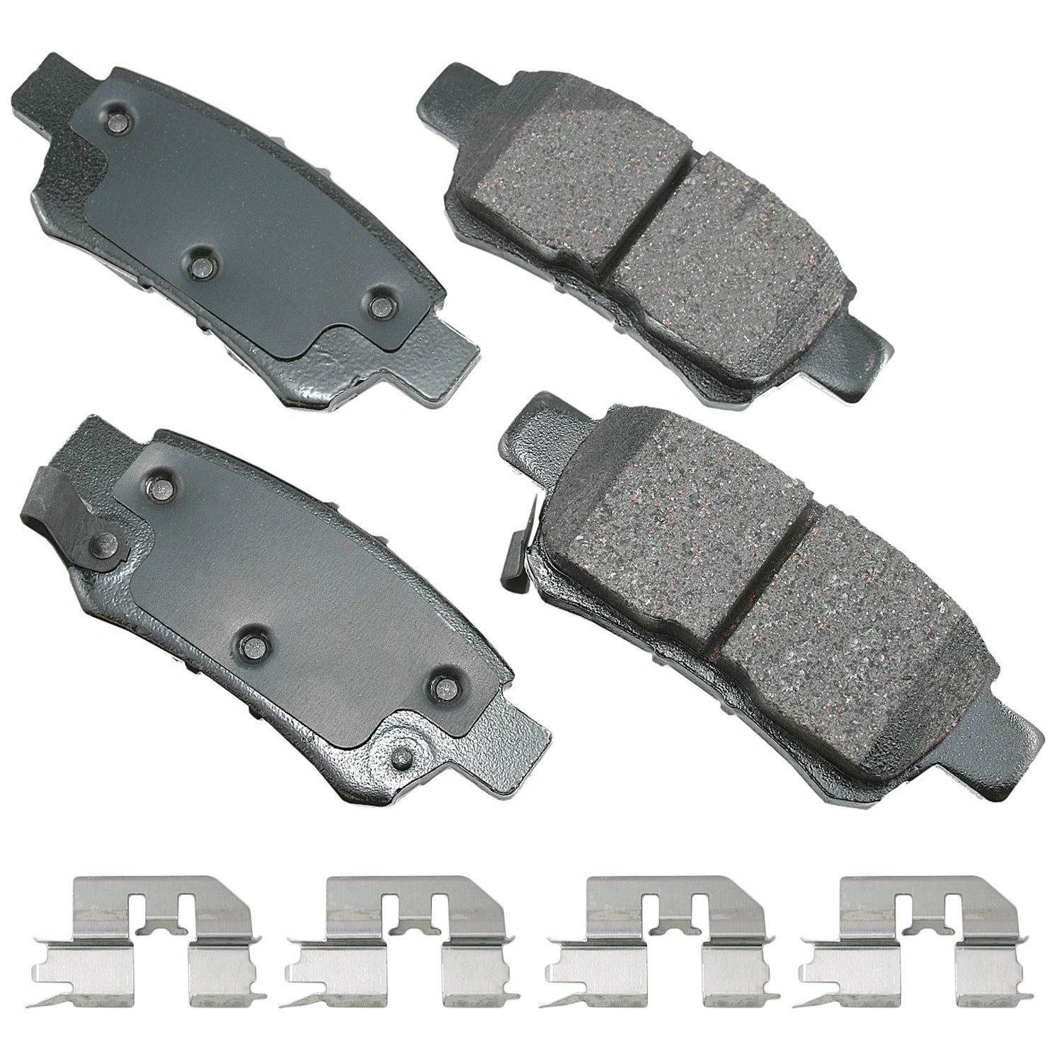 Akebono Brake Corporation Brake Pads - ProAct Ultra-Premium - Rear - 15.4 mm Thick - Honda 2005-10 - Set of 4