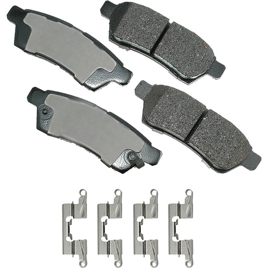 Akebono Brake Corporation Brake Pads - ProAct Ultra-Premium - Rear - 15.9 mm Thick - Nissan / Suzuki 2005-2024 - Set