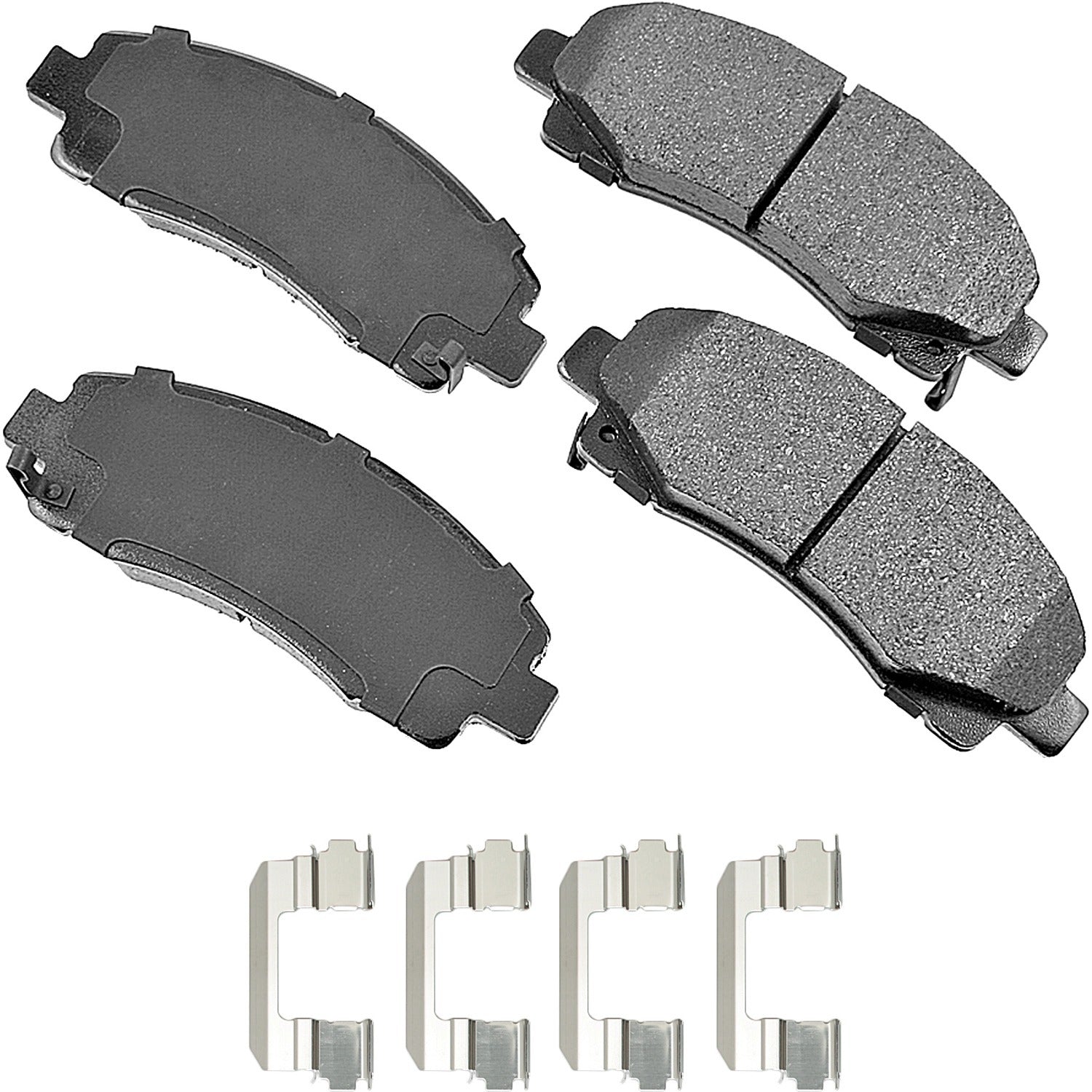Akebono Brake Corporation Brake Pads - ProAct Ultra-Premium - Front - 18 mm Thick - Acura / Honda 2006-2020 - Set of 4